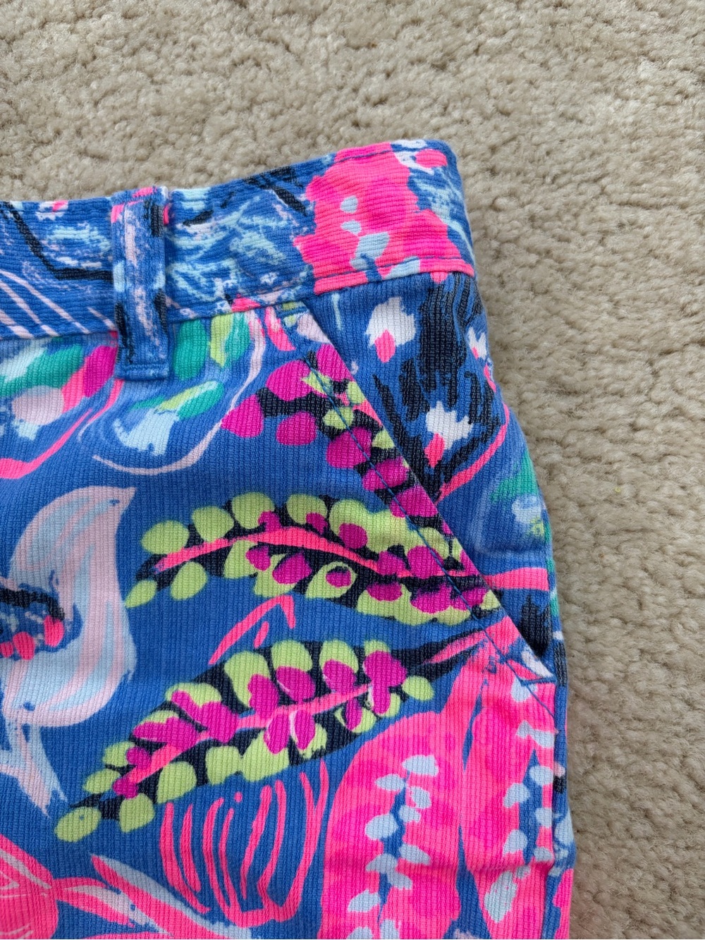 Lilly Pulitzer Girls Size 12 Callahan Shorts in Fantasy Garden - Picture 5 of 6